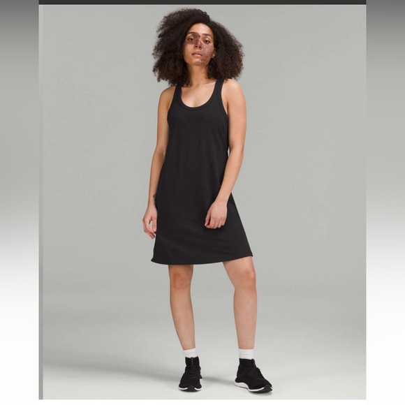 Classic-Fit Cotton-Blend Scoop Dress - Picture 1 of 4